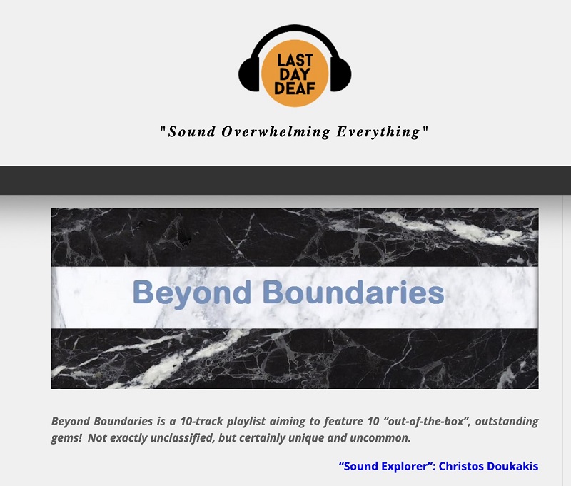 Beyond Boundaries is a 10-track playlist aiming to feature 10 'out-of-the-box' outstanding gems!