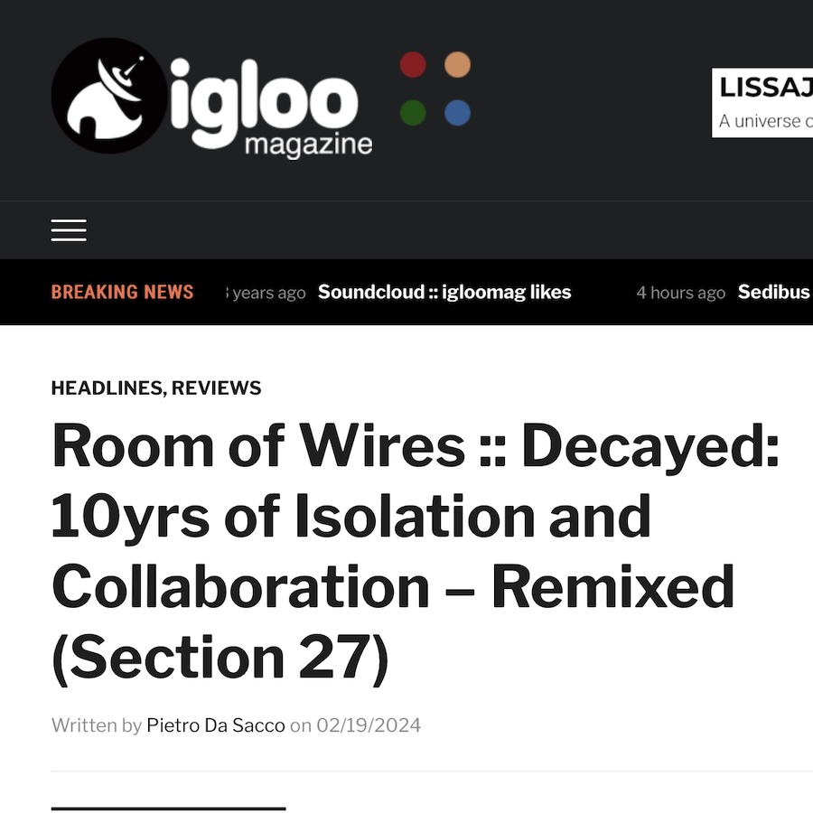 '...an intricate and elaborate collection, Decayed has plenty to offer' - Igloo reviews our latest release