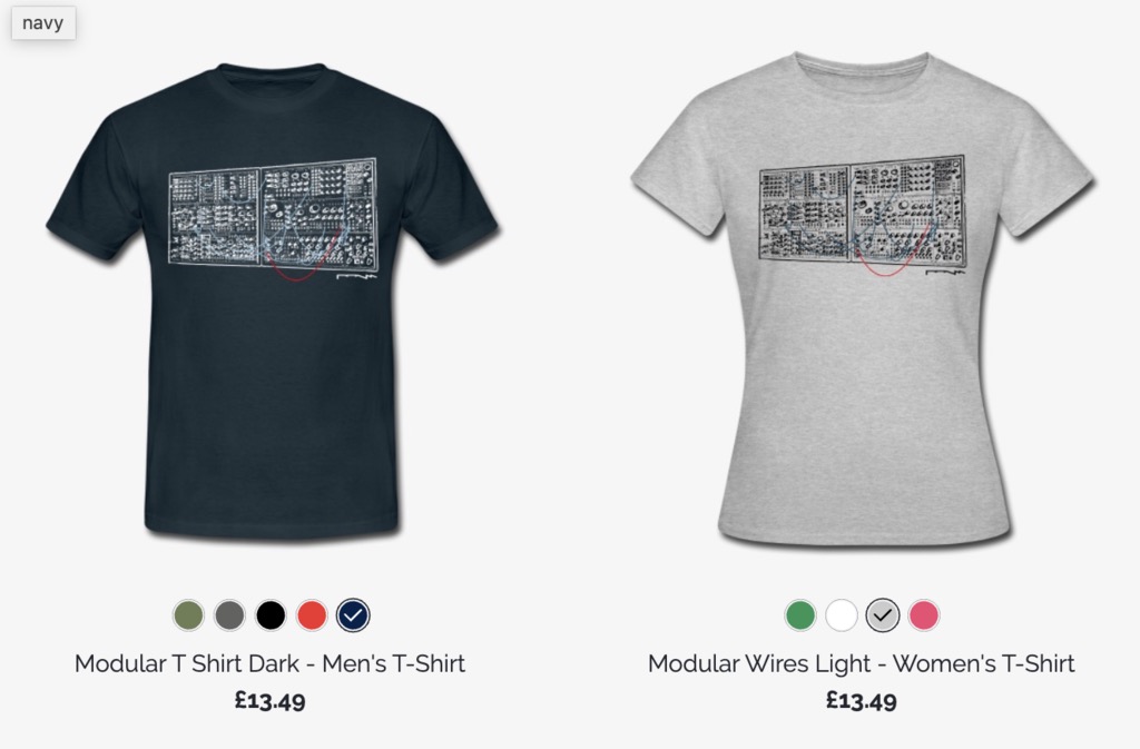 We had illustrator IWDDK create these modular tees, and they're currently only £13.49, worth a look