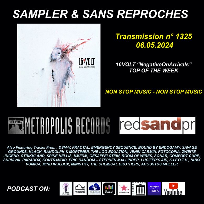 Sampler & Sans Reproches (Radio show #1325): EBM - Synthwave - Industrial & Related Music