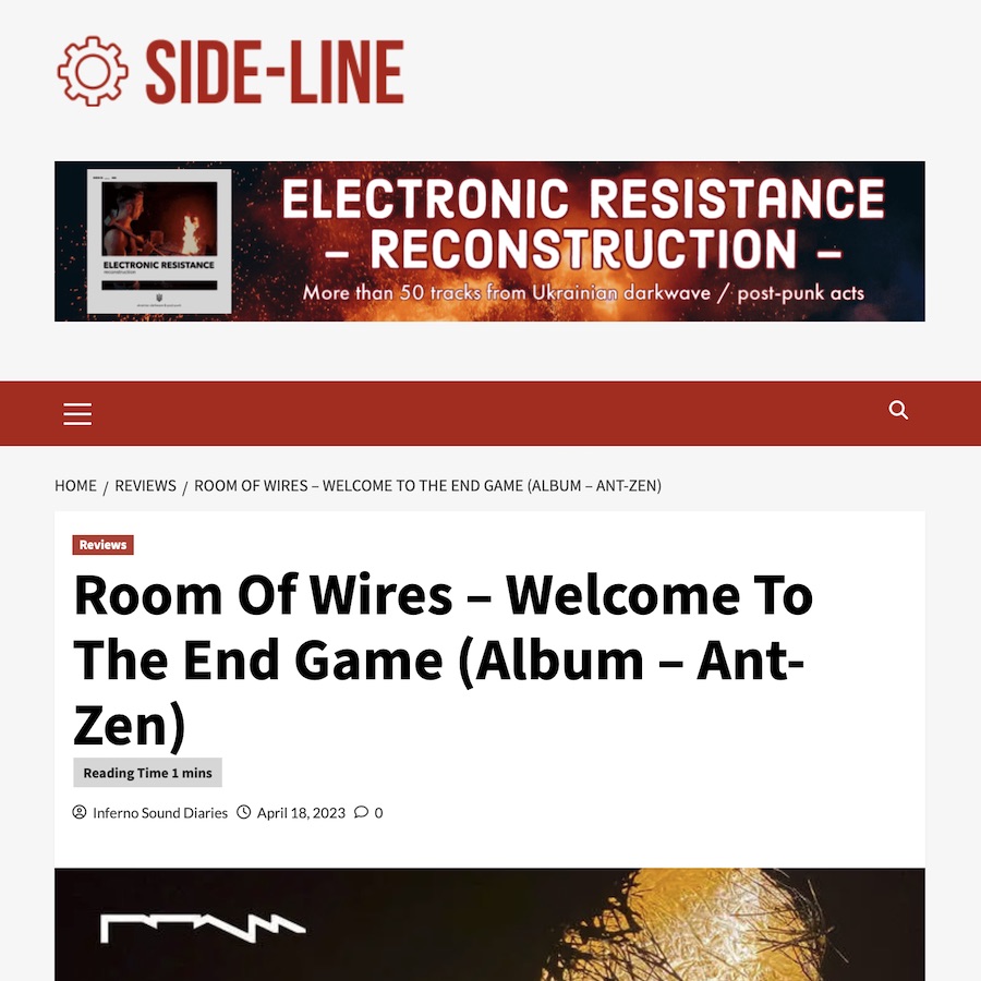 'This is music from a sonic laboratory' Side-Line Magazine review latest album