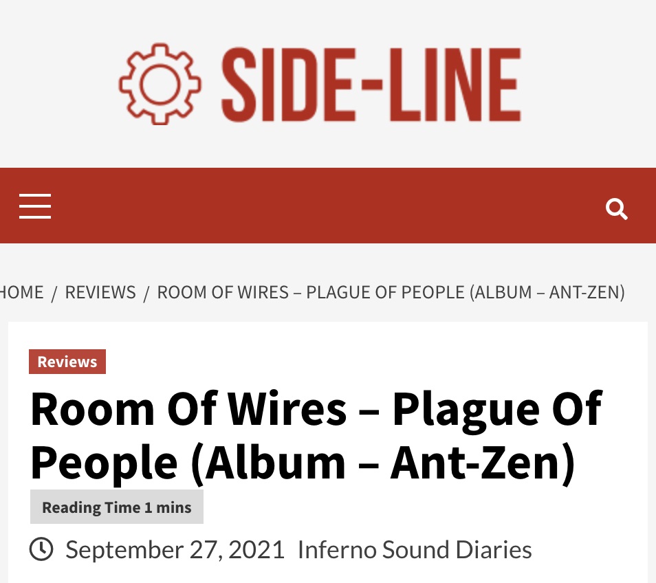 'Complex, sophisticated and yet easily accessible' - Side-Line Magazine reviews Plague of People